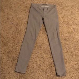 J Brand silver coated super skinny jeans